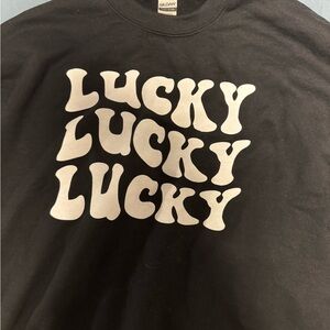 Gildan Black Lucky Sweatshirt